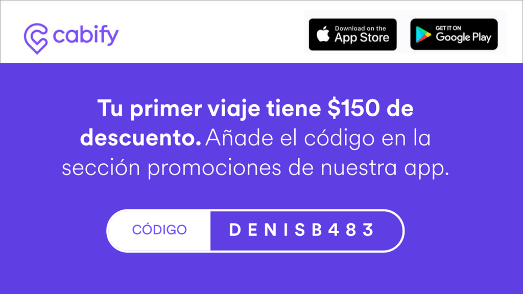 Código Cabify cupones DENISB483 para descuento en los taxis - Montevideo, Uruguay